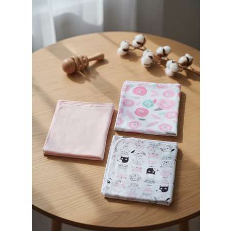 Пелёнка Bunnyphant трикотаж 90х80 см 3 шт.