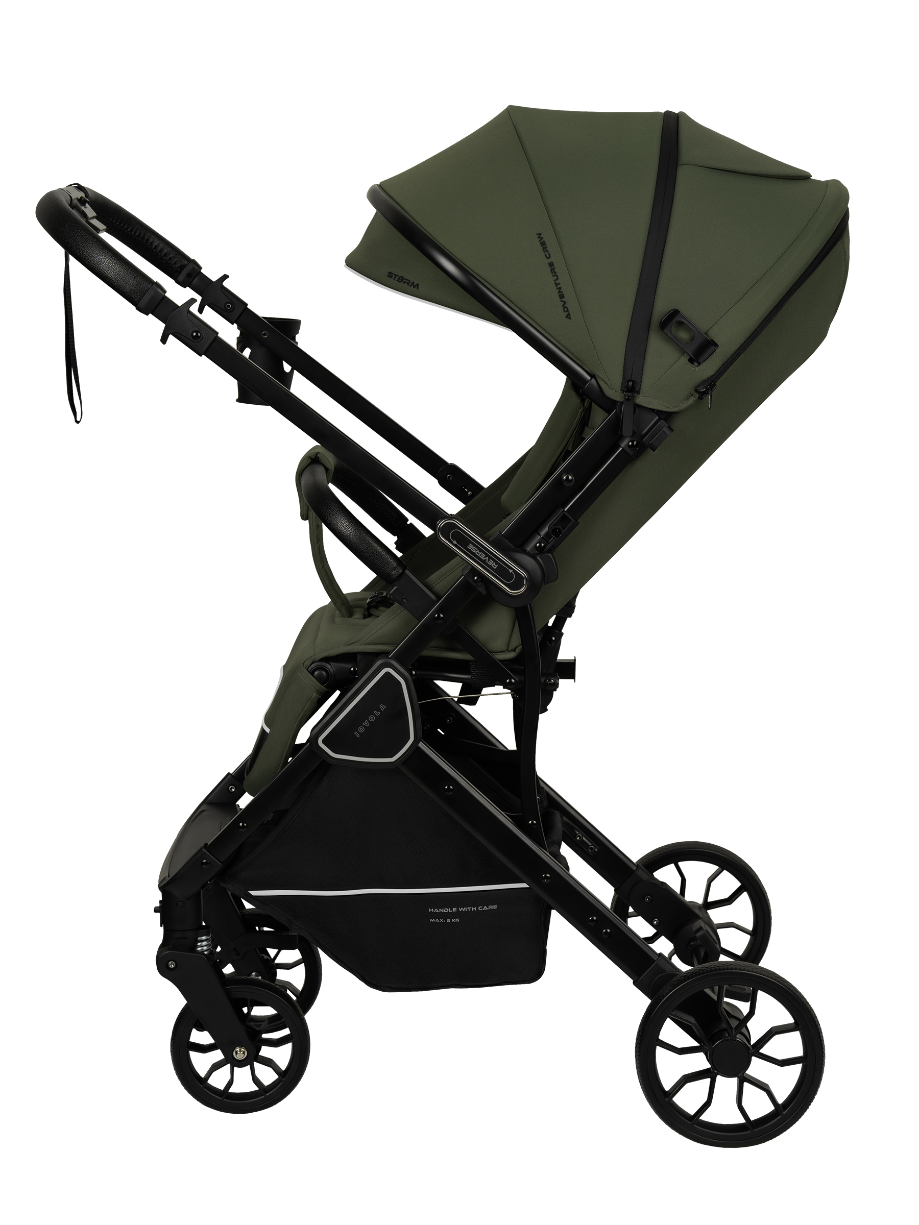 Коляска прогулочная JOVOLA Storm, зеленый - фото 21