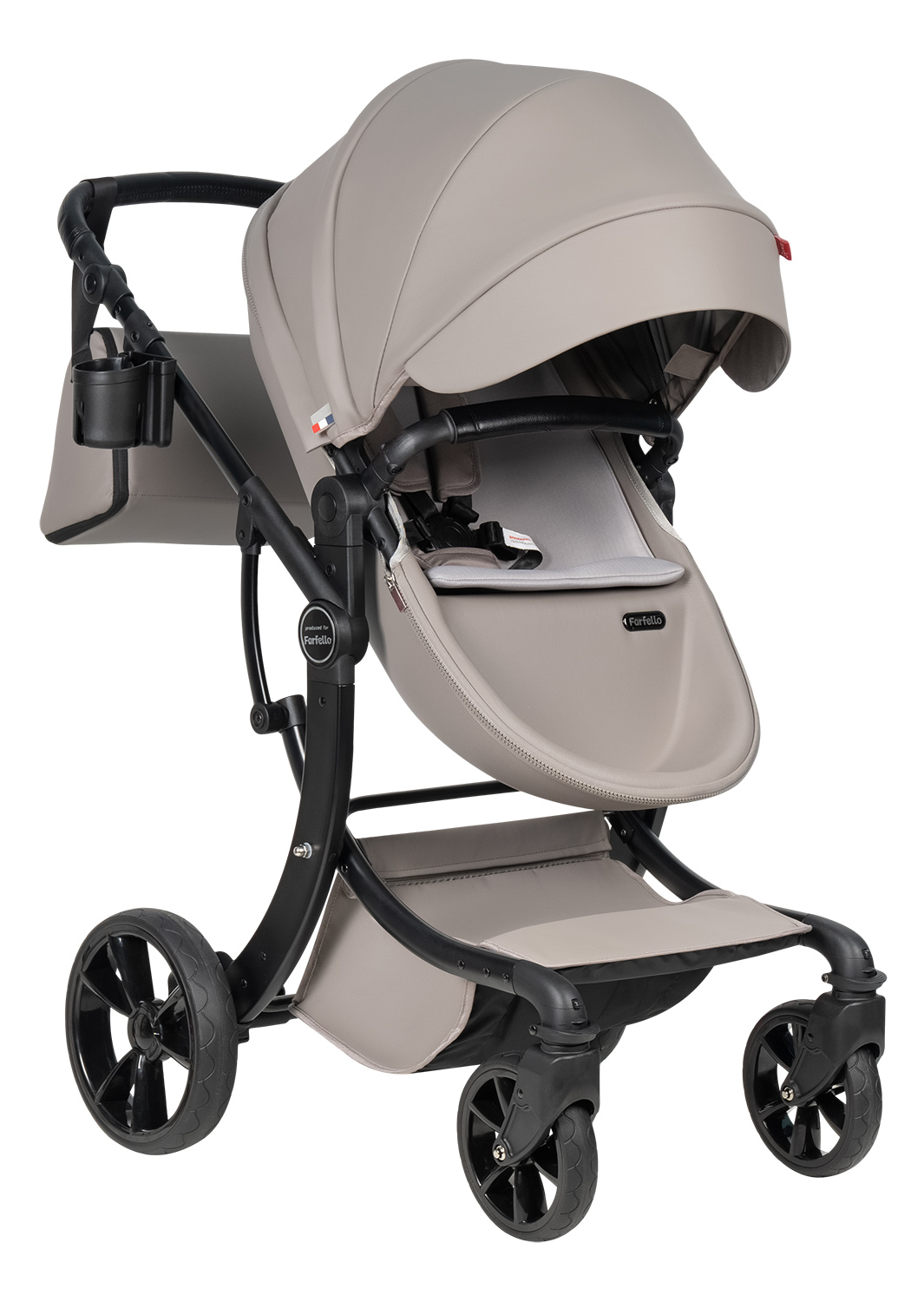 Коляска трансформер Aimile Spring бежевый - фото 14