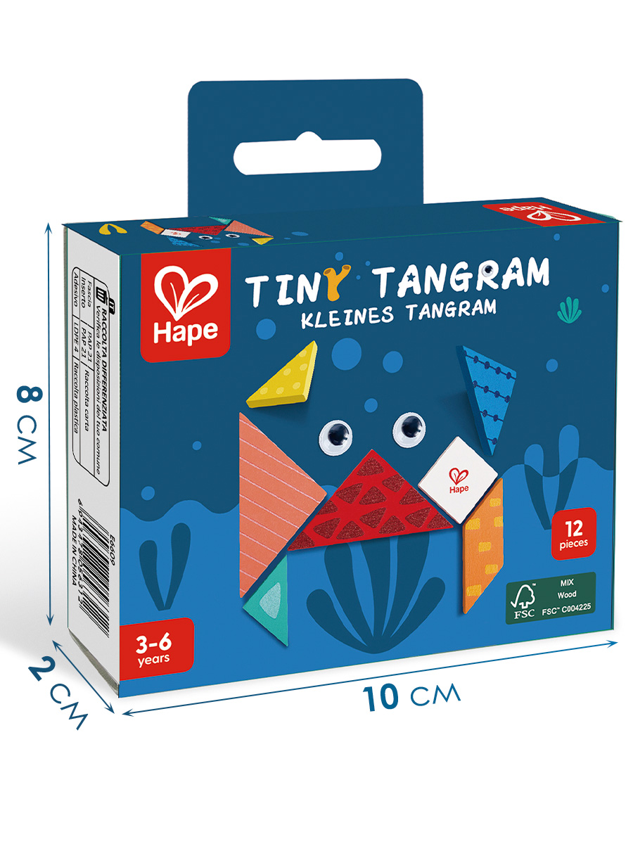 Настольная игра Hape Головоломка "Умняша" Танграм - фото 7