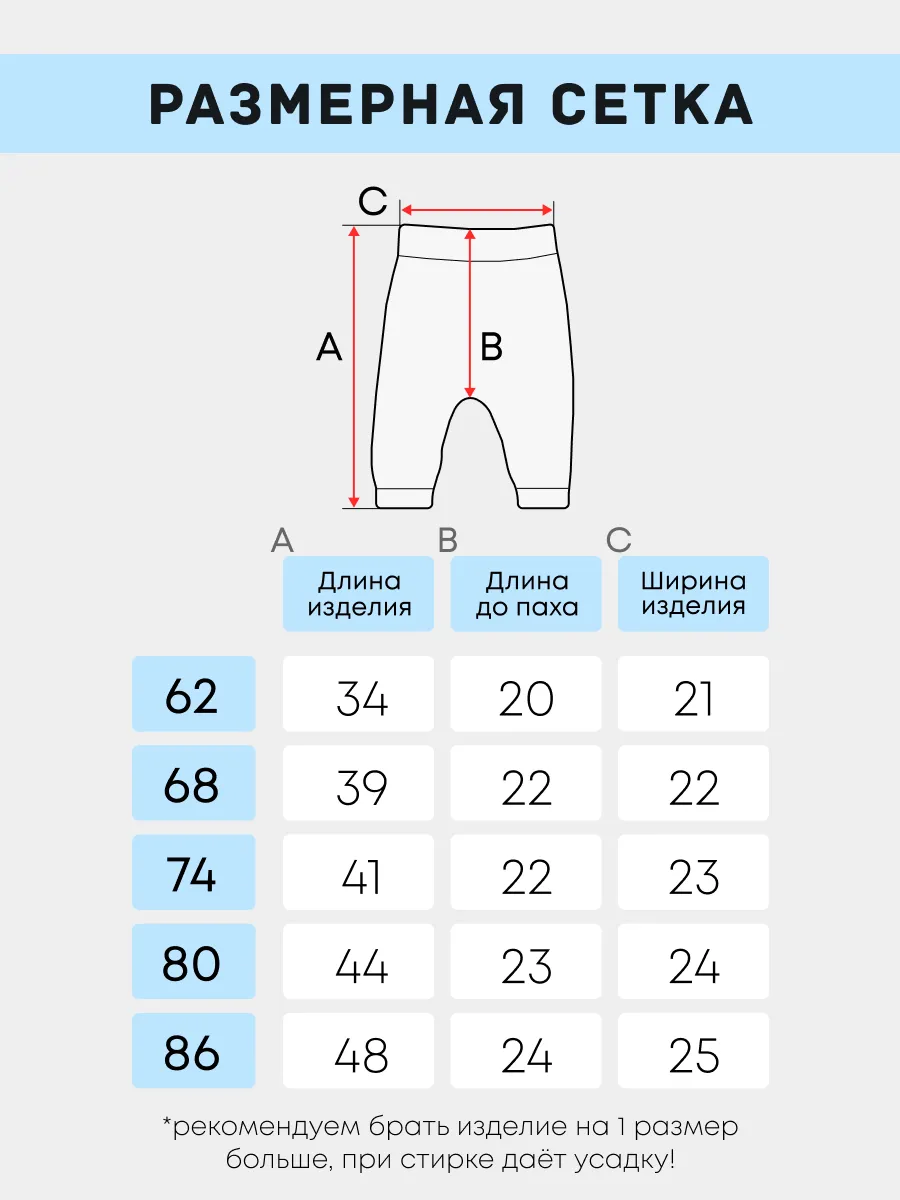 Штанишки 3 шт Супер Пупс нбр/3пр/шт/sk21/синийлисточкиветочки - фото 11