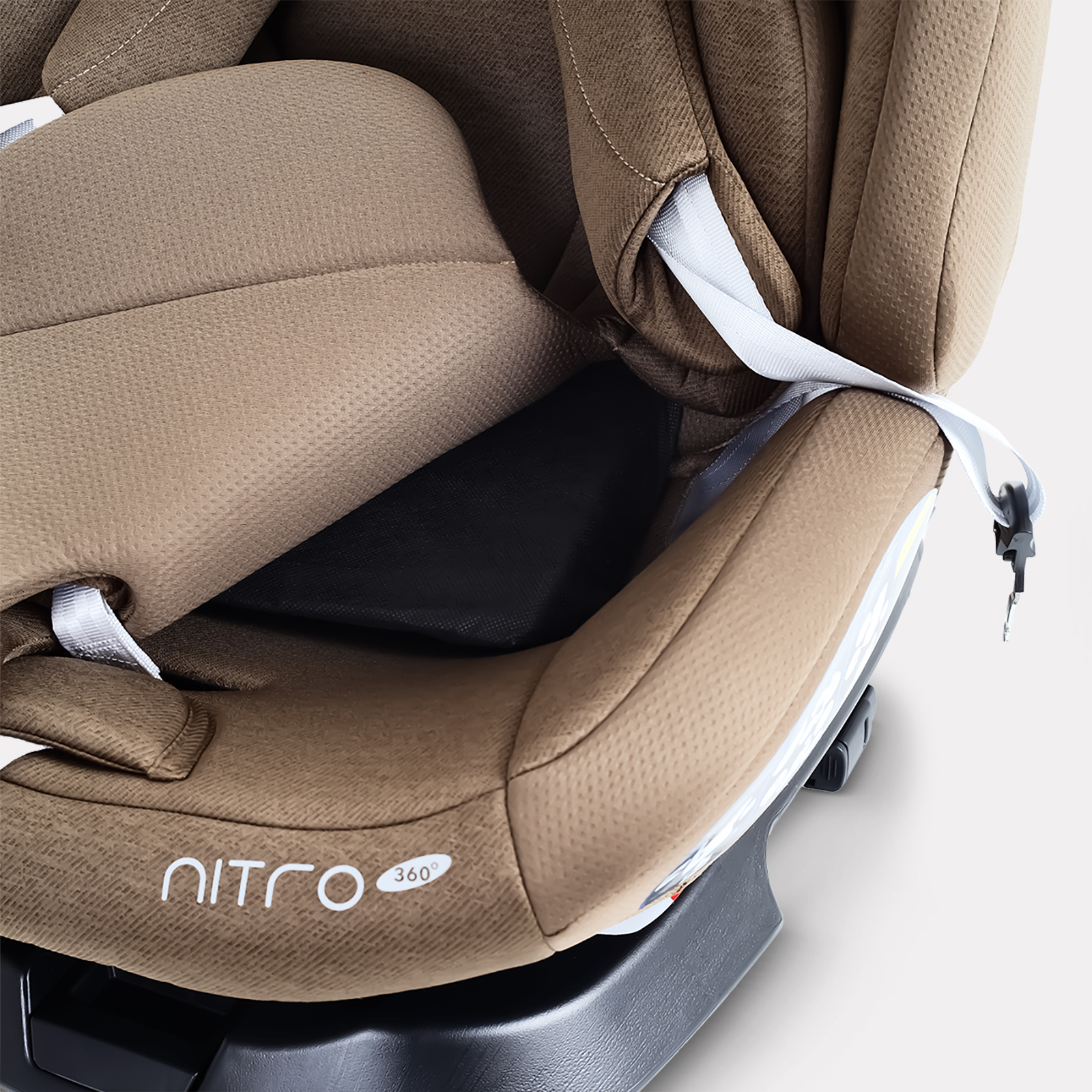 Автокресло Rant Nitro new isofix Isofix 0+/1/2/3 (0-36 кг) бежевый - фото 12