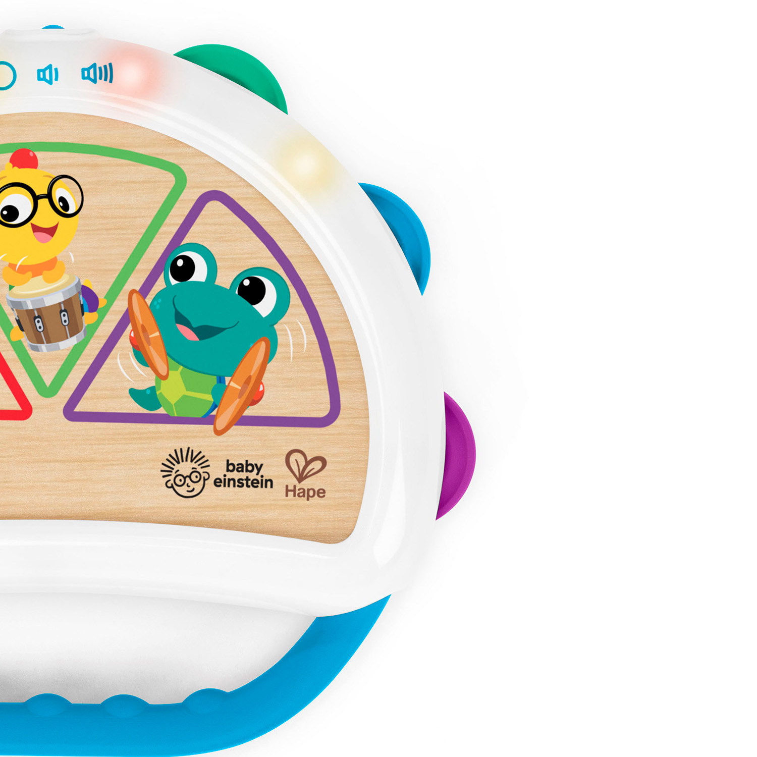 Игрушка музыкальная Hape Бубен Волшебное прикосновение 800916_HP - фото 9