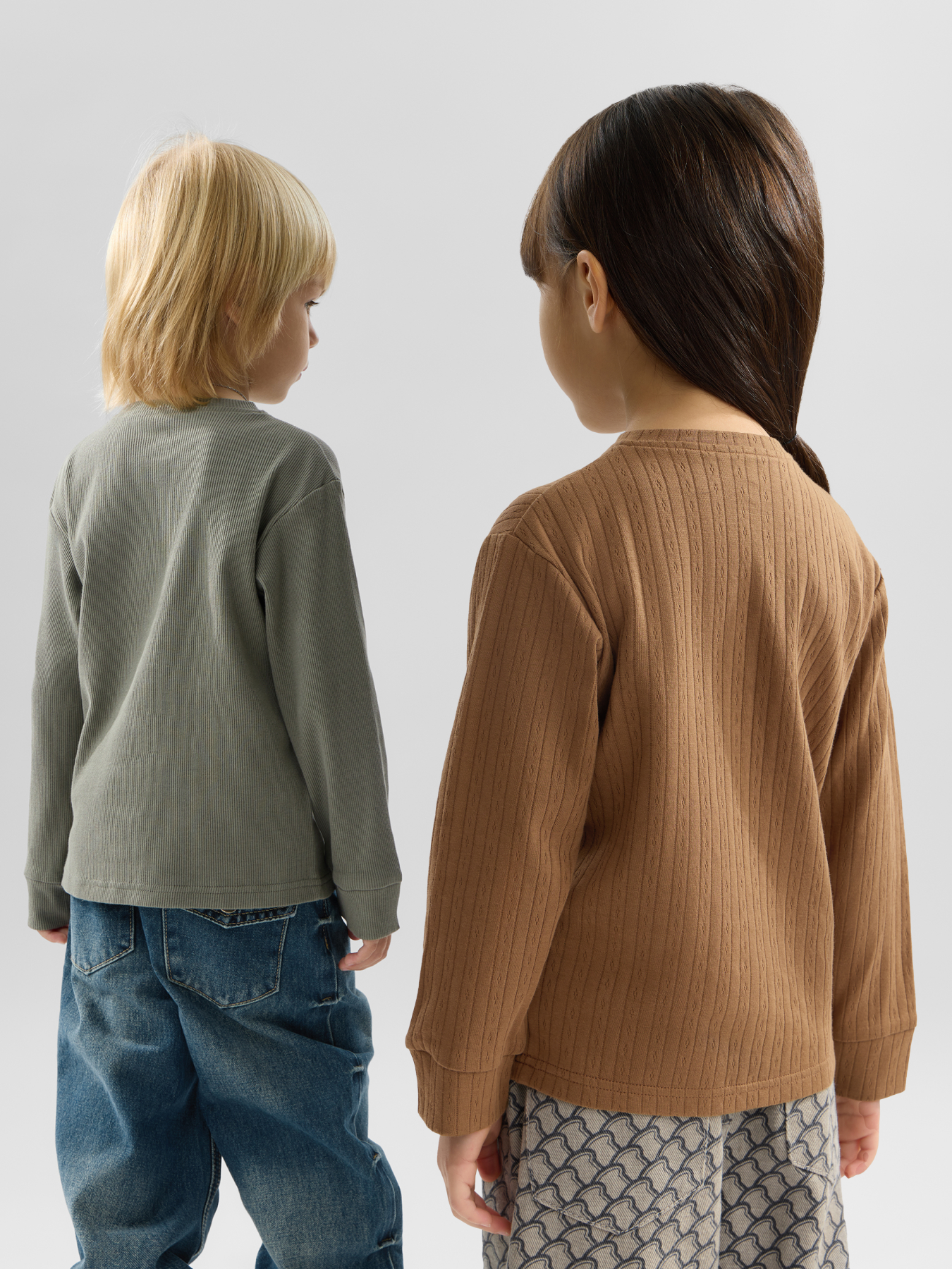 Лонгслив 2 шт Happy Baby 90140-0_olive-brown - фото 3