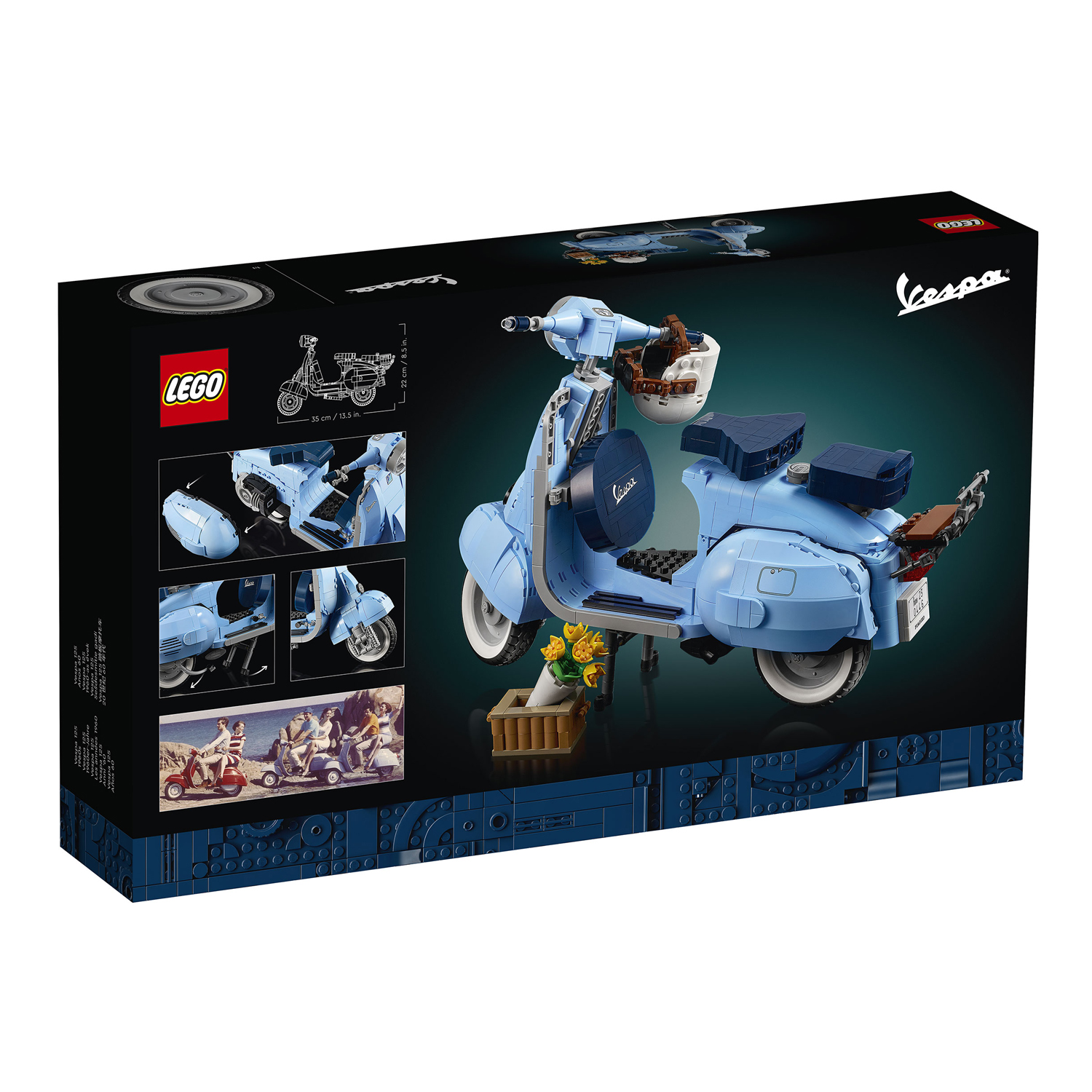 Конструктор LEGO Creator Expert Мотороллер Vespa блочный - фото 6