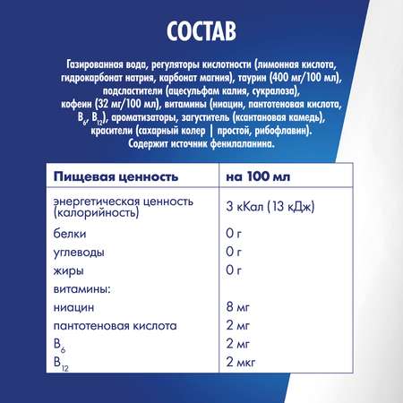 Напиток энергетический Red Bull без сахара 250мл