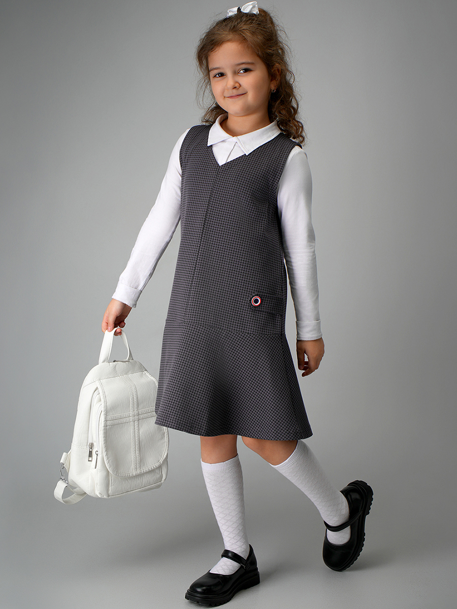 Сарафан HappyFox HF33116серый - фото 5