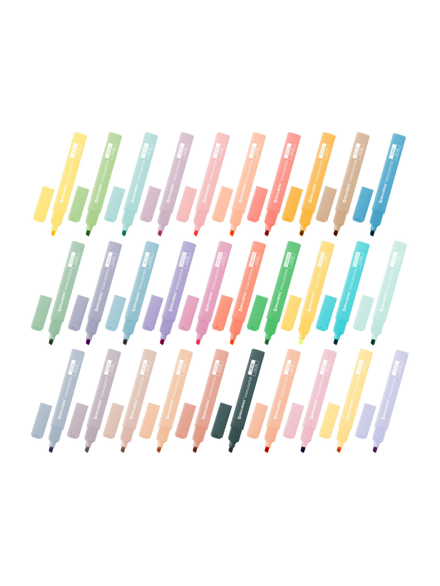 Текстовыделители Brauberg 30 шт. - фото 14