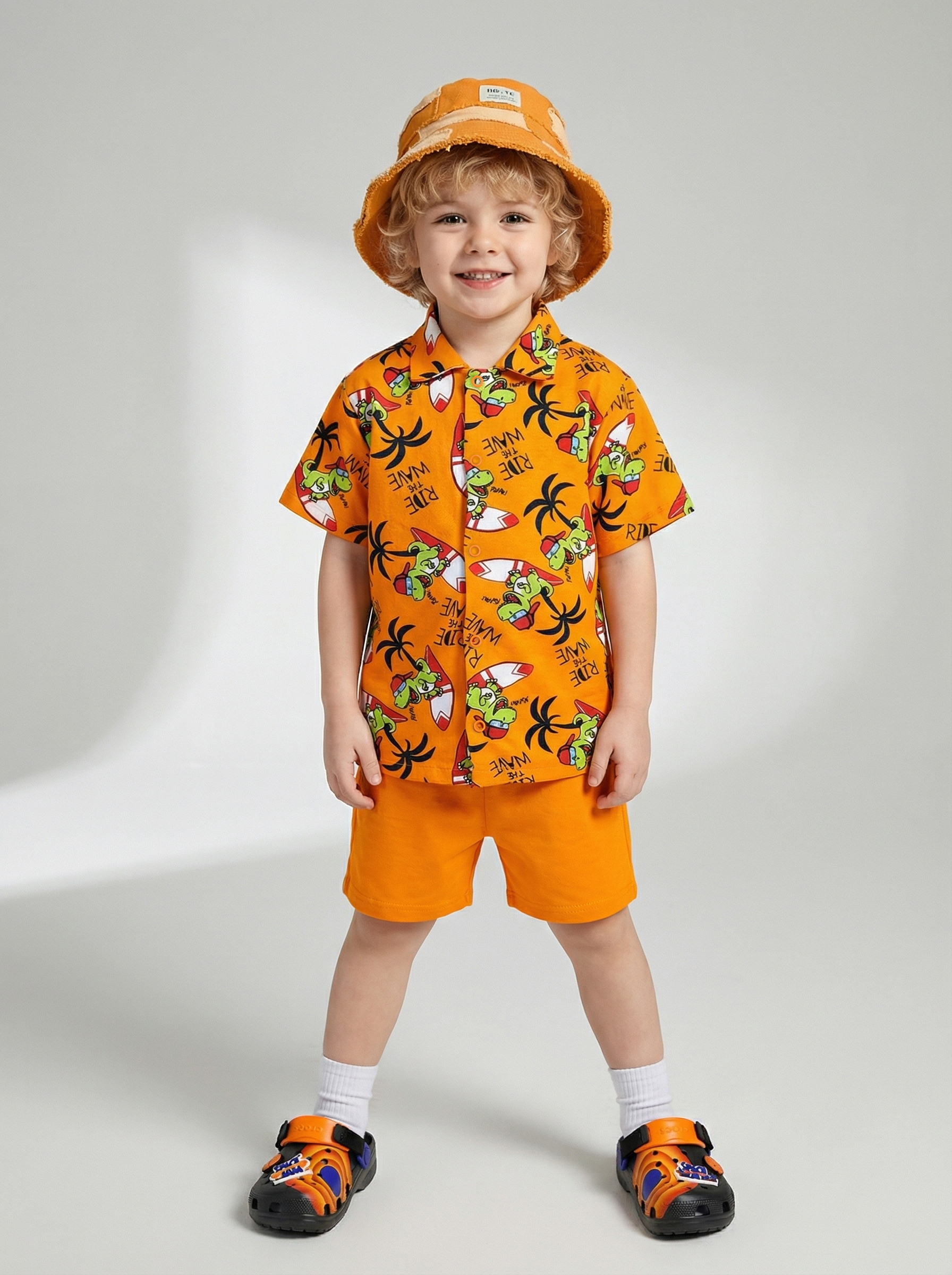 Изображение товара Костюм для мальчика YOULALA: рубашка и шорты 100% хлопок