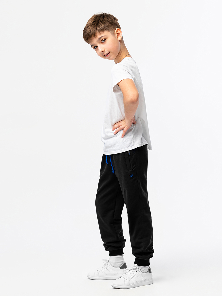 Брюки спортивные RODOS М-238/черный_васильковый - фото 6