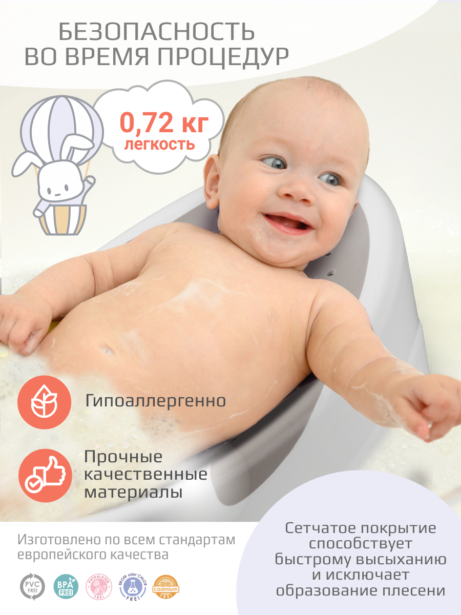 Горка для купания KidWick Рыбка серый - фото 7