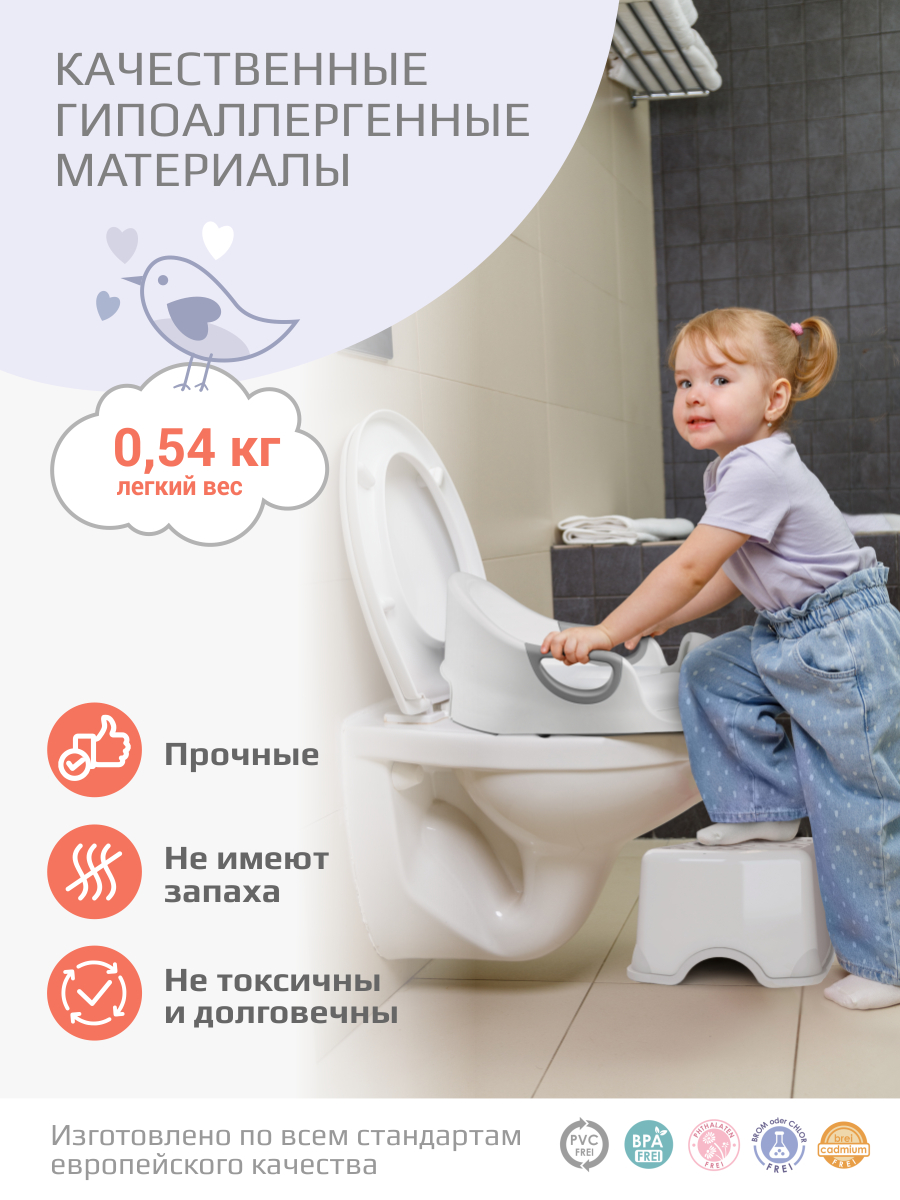 Накладка на унитаз KidWick Kiddy серый - фото 7