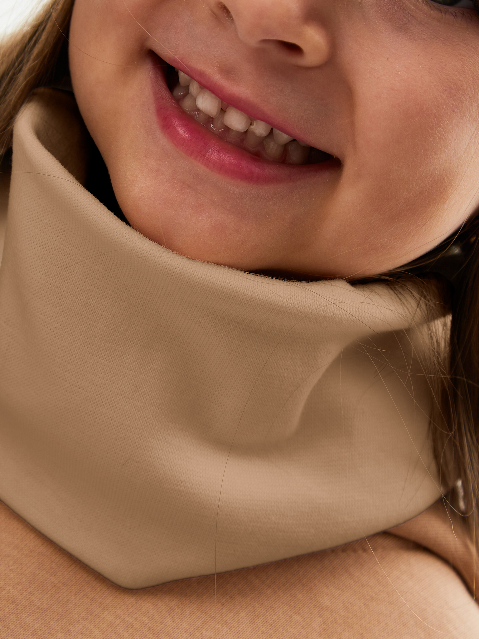 Шапка и снуд NYCkids NYC-H-67-plainG-caramel - фото 10