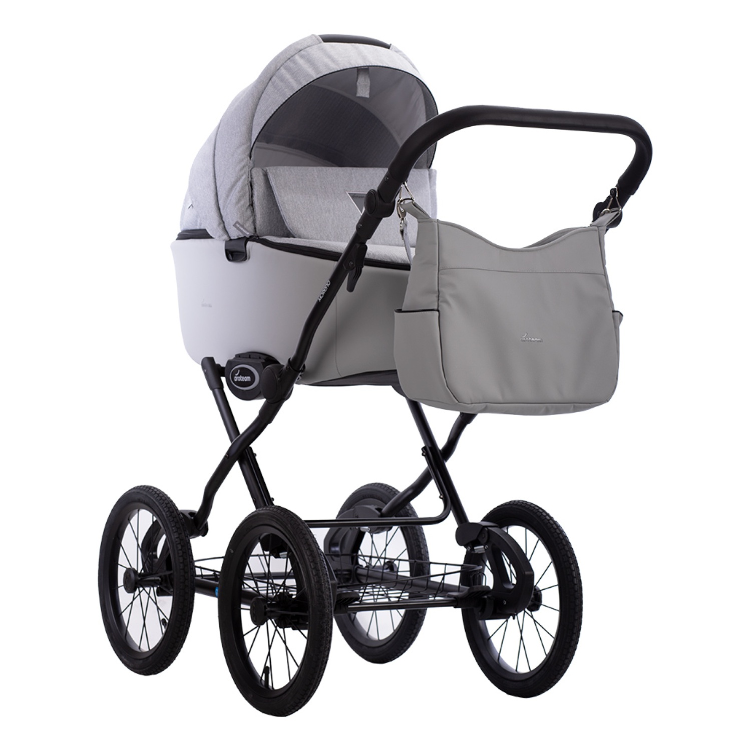 Коляска 2в1 Aroteam Moreno SL 03 серый - фото 1