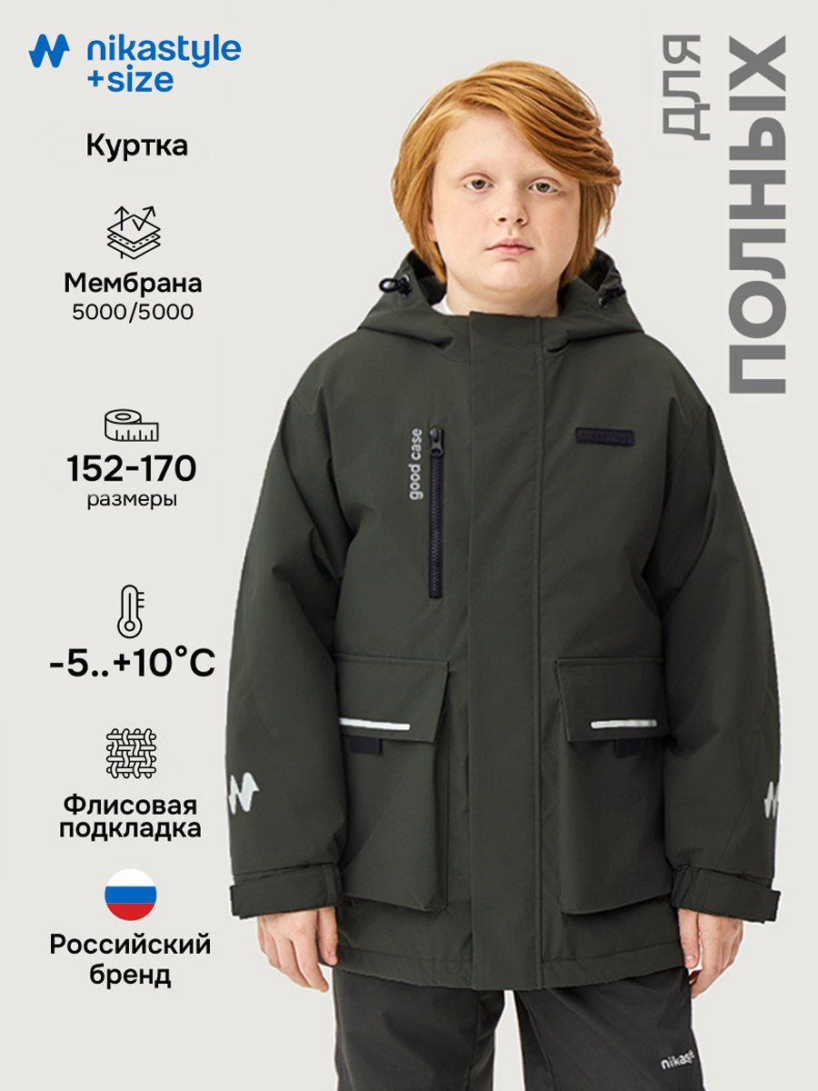 Парка NIKASTYLE п4м4326 хаки - фото 2