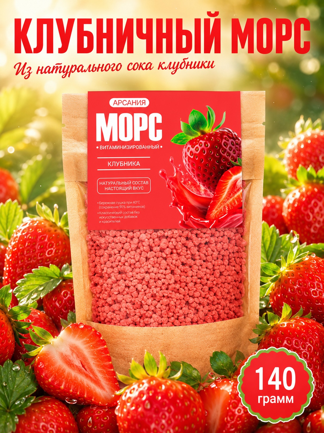 Морс с натуральным соком АРСАНИЯ витаминизированный - фото 1