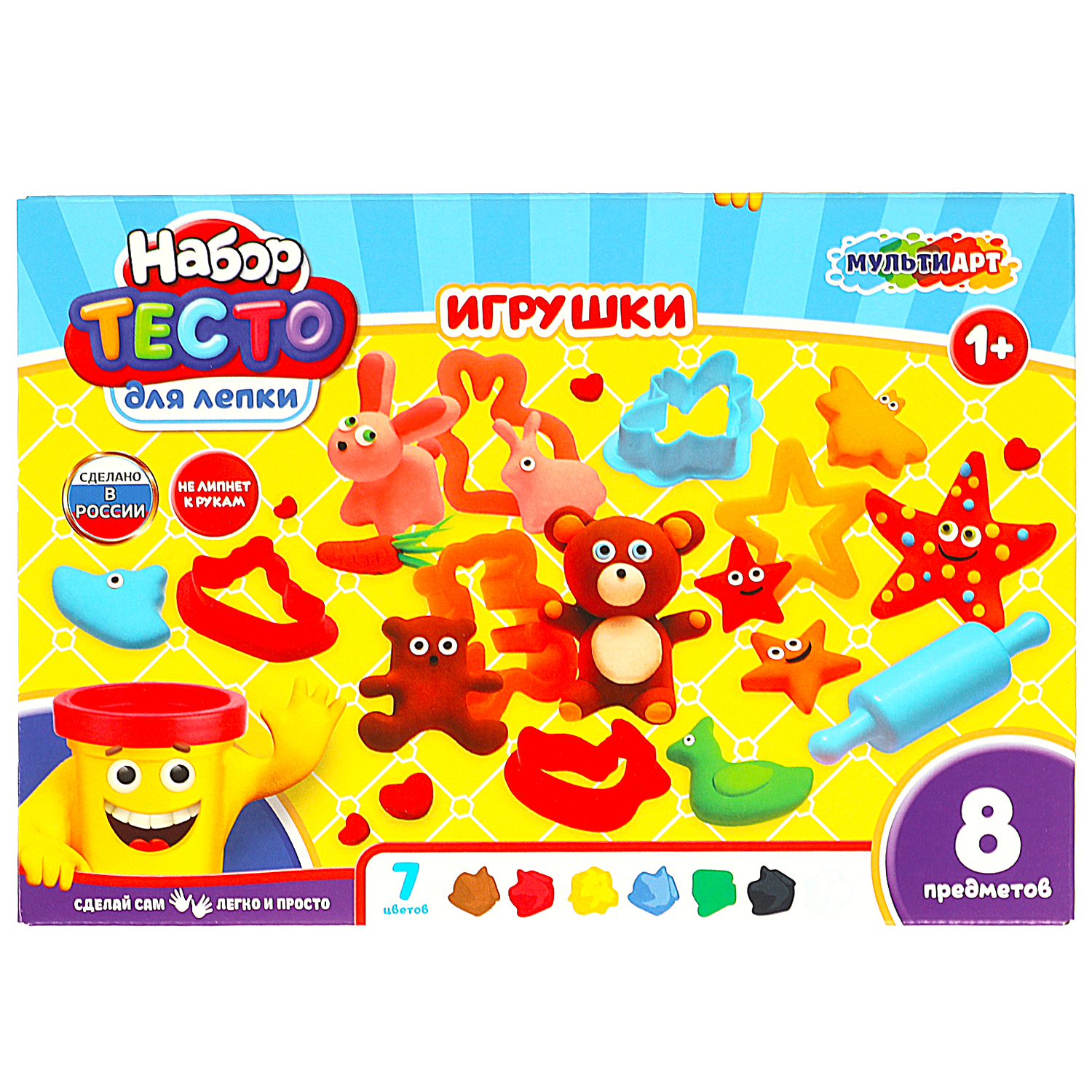 Тесто-пластилин Multiart Игрушки - фото 1