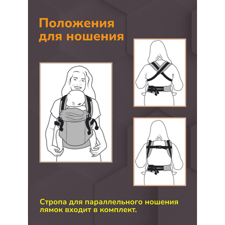 Эргорюкзак СлингУля Супер-м 4+