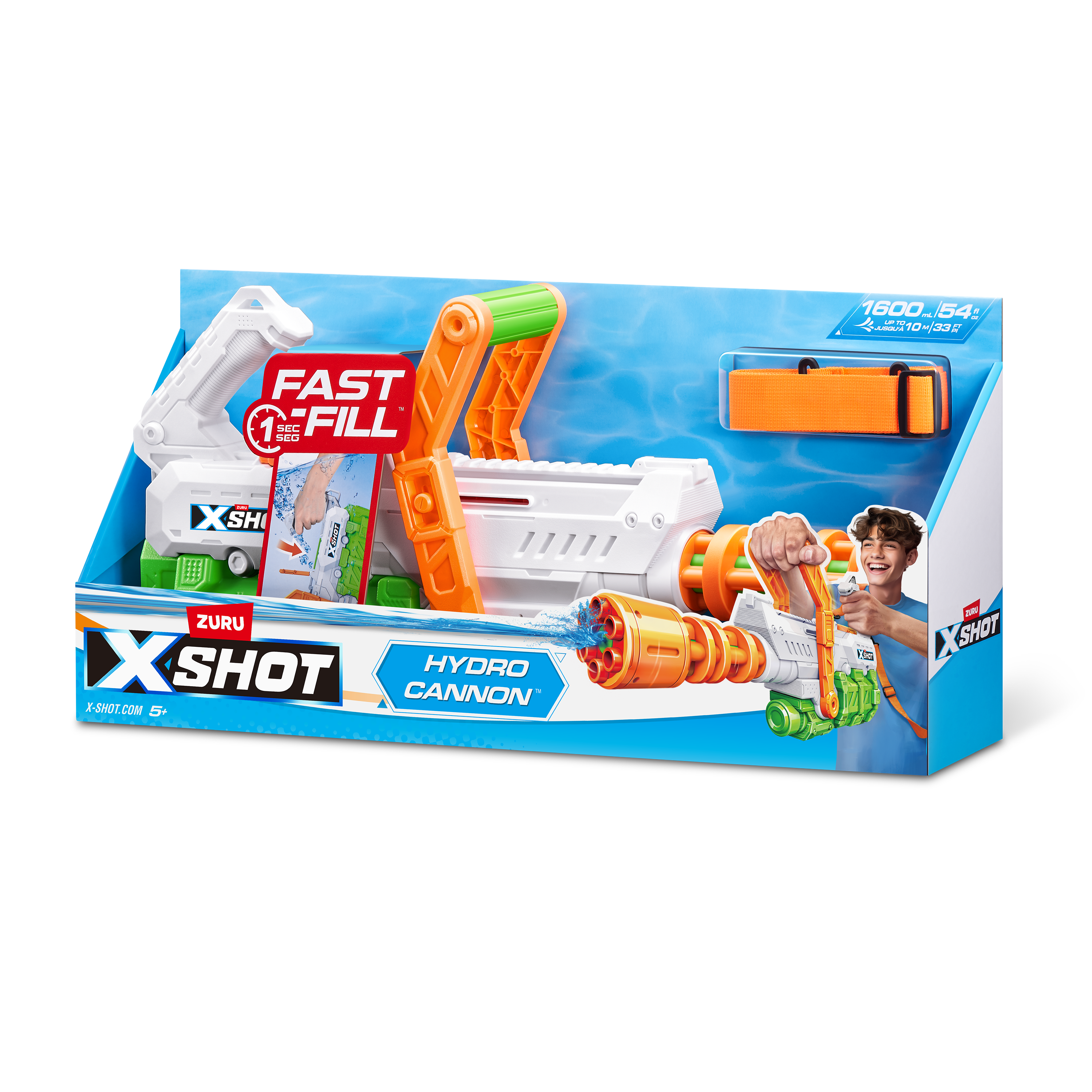 Бластер водный Zuru XSHOT  Fast Fill Hydro Cannon - фото 11