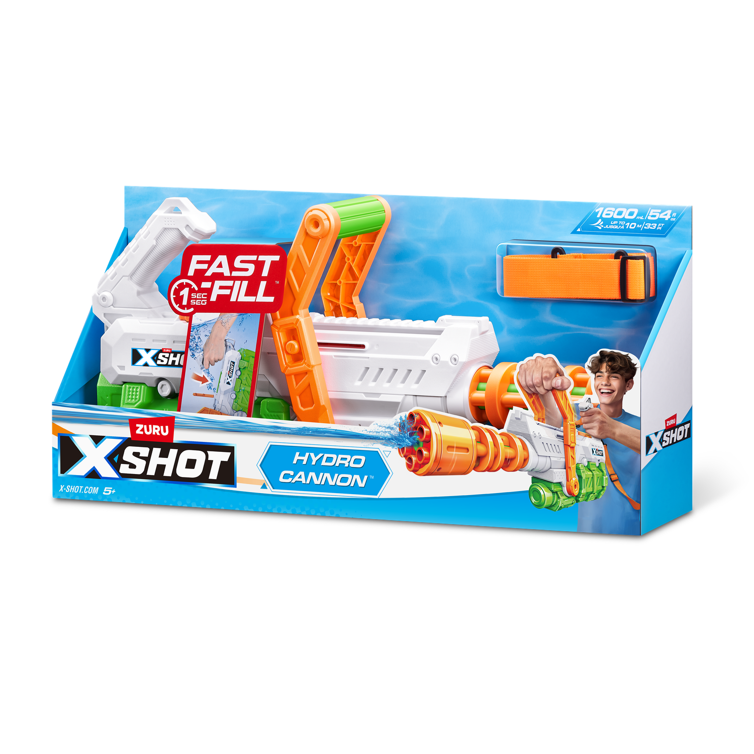 Бластер водный Zuru XSHOT  Fast Fill Hydro Cannon - фото 11