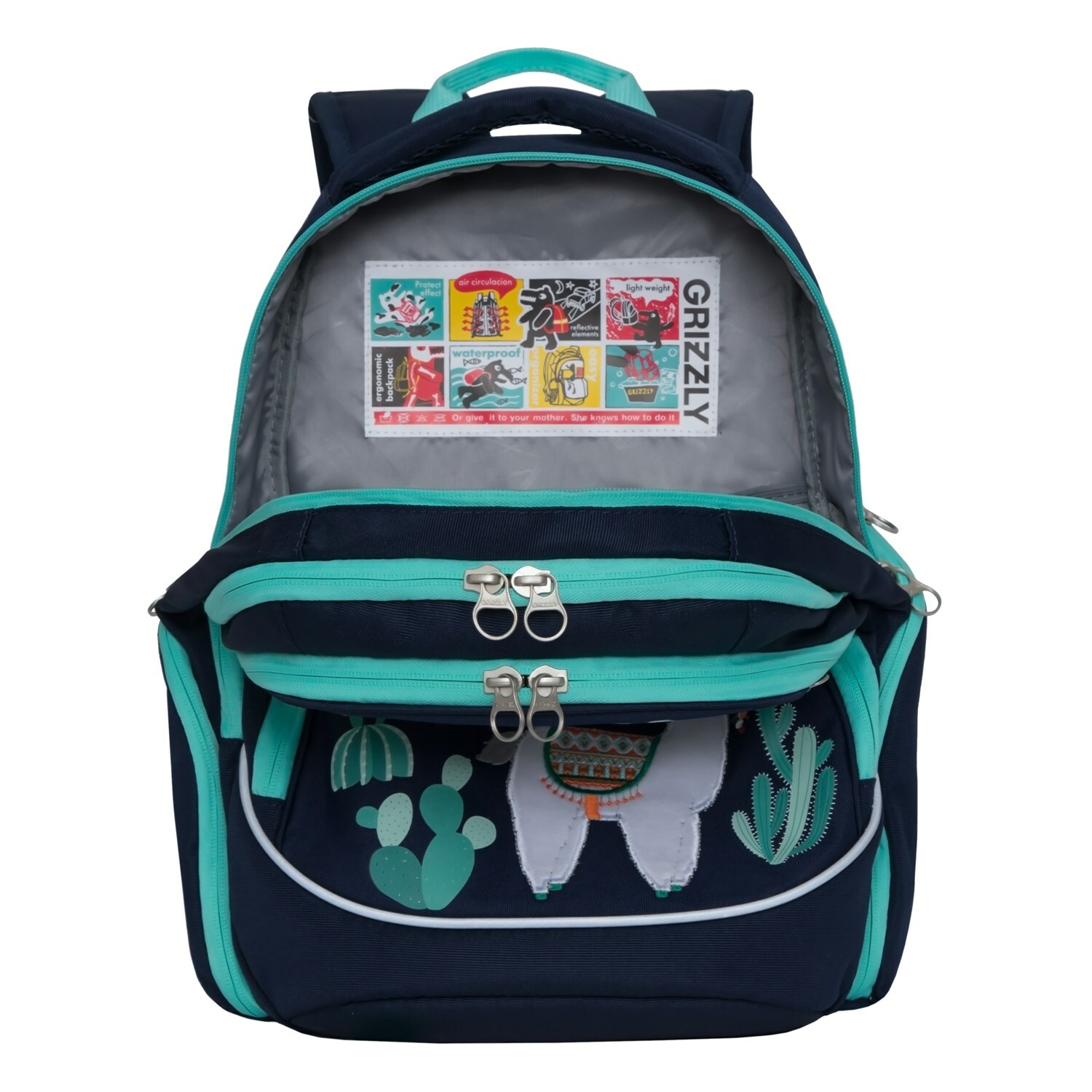 Рюкзак Grizzly Ламы - фото 5