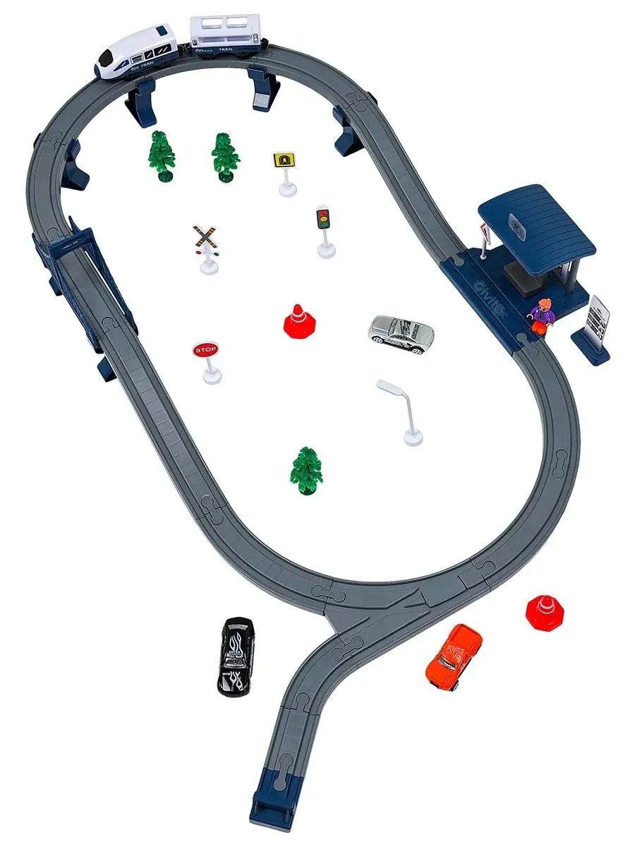 Набор железнодорожный Givito G211-016 - фото 9