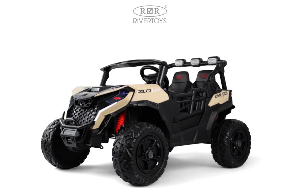 Электромобиль RIVERTOYS K555KK-BUGGY-BEIGE С пультом ДУ - фото 4