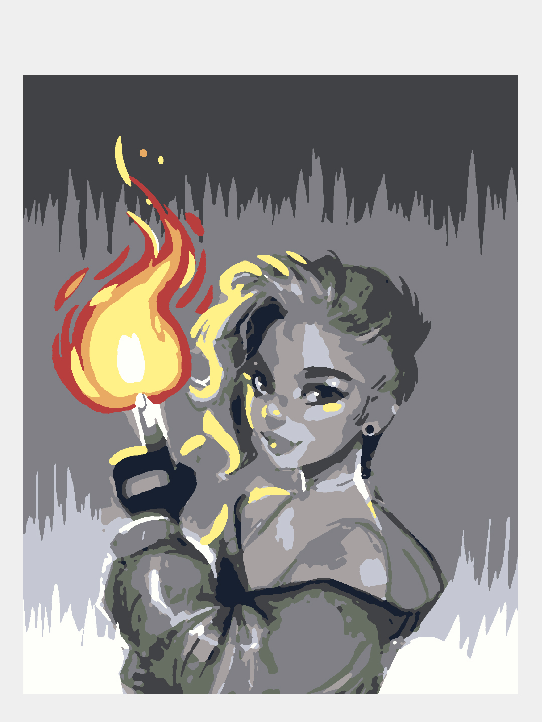 Картина по номерам Selfica Огонёк - фото 1