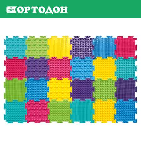 Массажный детский коврик пазл Ортодон развивающий игровой набор №14 Мини