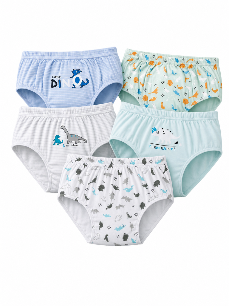Трусы 5 шт Bambooland Pantie-bluedino - фото 1