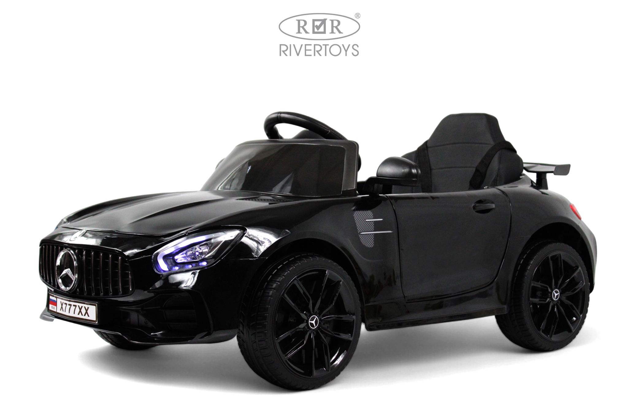 Электромобиль RIVERTOYS Mercedes X777XX-AMG-BLACK-GLANEC С пультом ДУ - фото 18