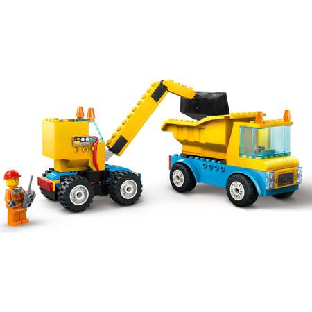 Конструктор LEGO City Trucks and Wrecking Ball Crane блочный