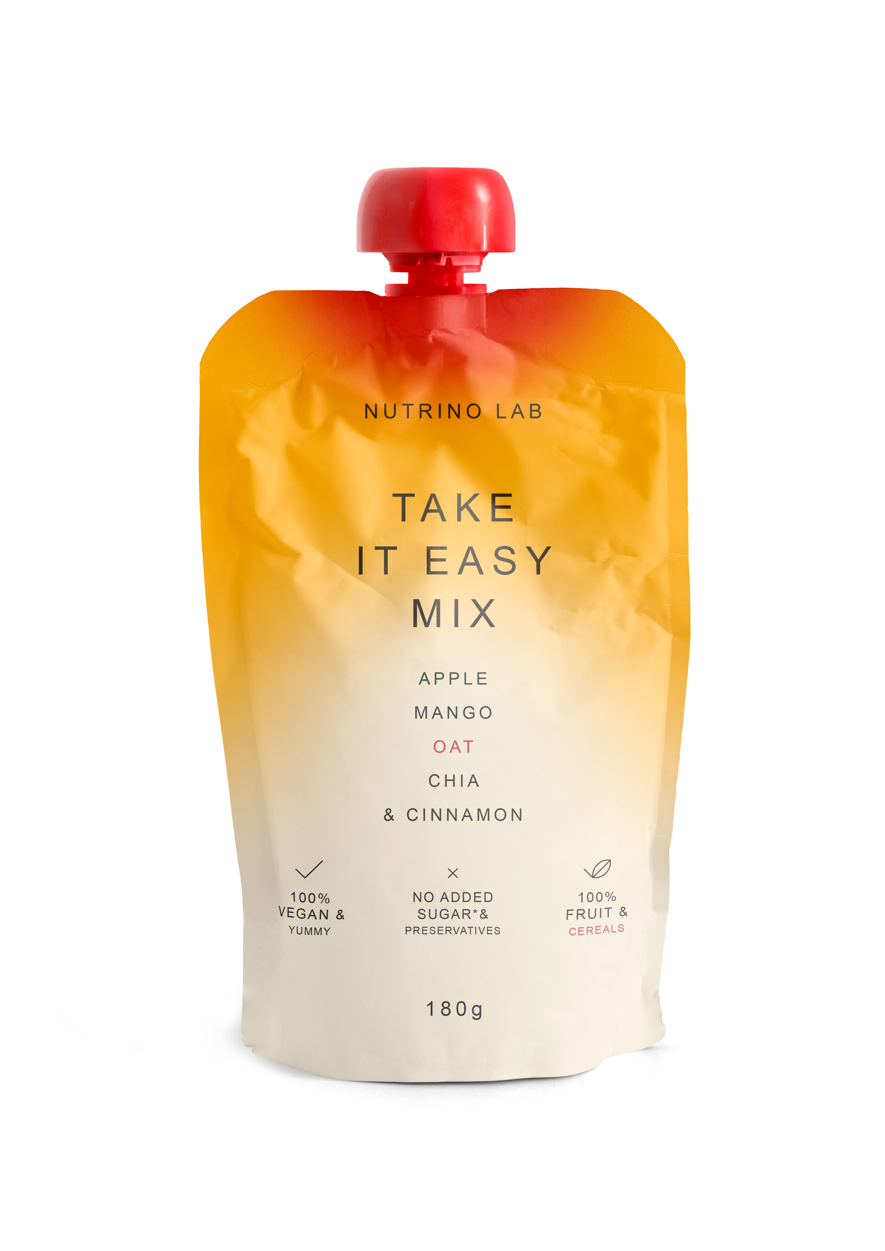 Пюре Nutrino Lab Яблоко, манго с добавлением овсянки и корицы с 3 лет 180 г - фото 1