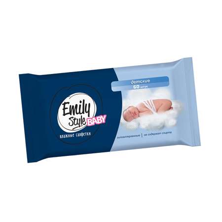 Влажные салфетки Emily style антибактериальные 60 шт.