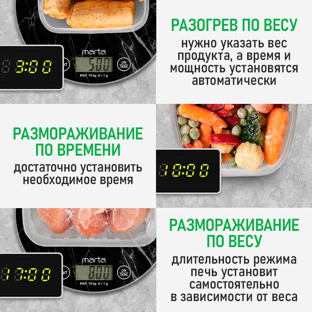 Микроволновая печь MARTA MT-MW4704A - фото 6