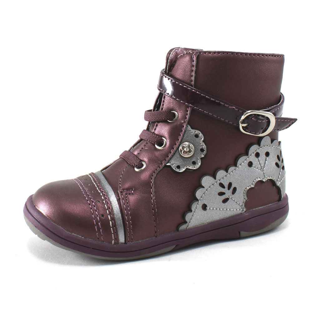 Ботинки Europen K11787-СВ EUROPEN Ботинки для девочки,темно-фиолетовый - фото 1