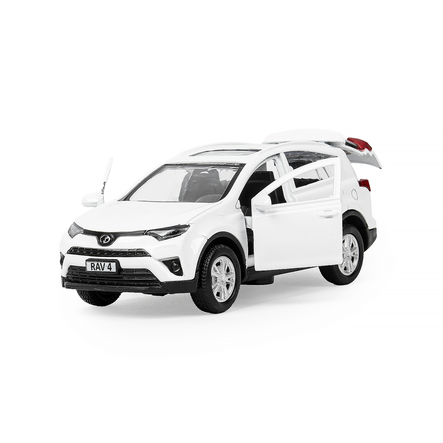 Автомобиль Технопарк Toyota Toyota Rav4 белый 389221 - фото 5