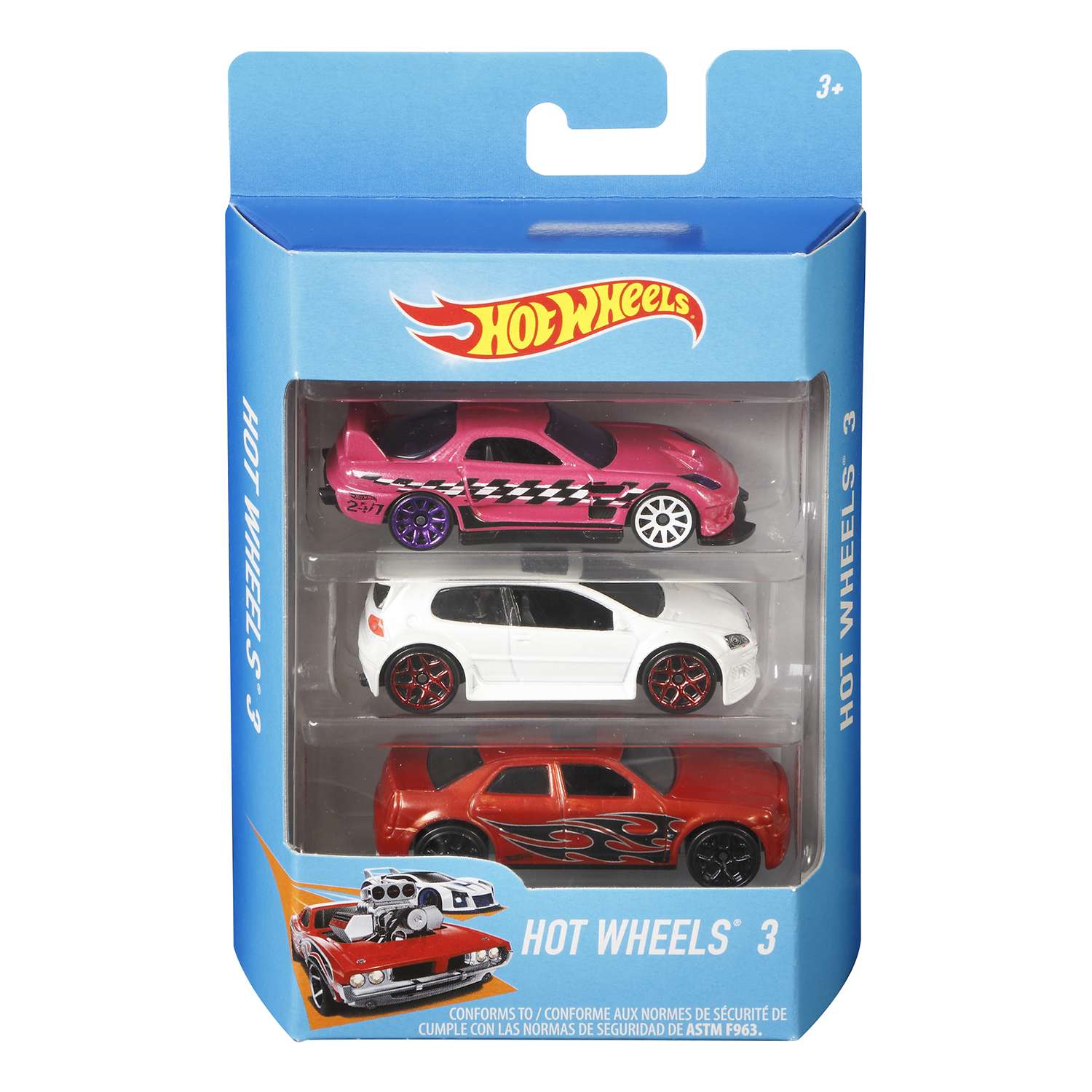 Игровой набор Hot Wheels из 3 машинок в ассортименте K5904 - фото 10
