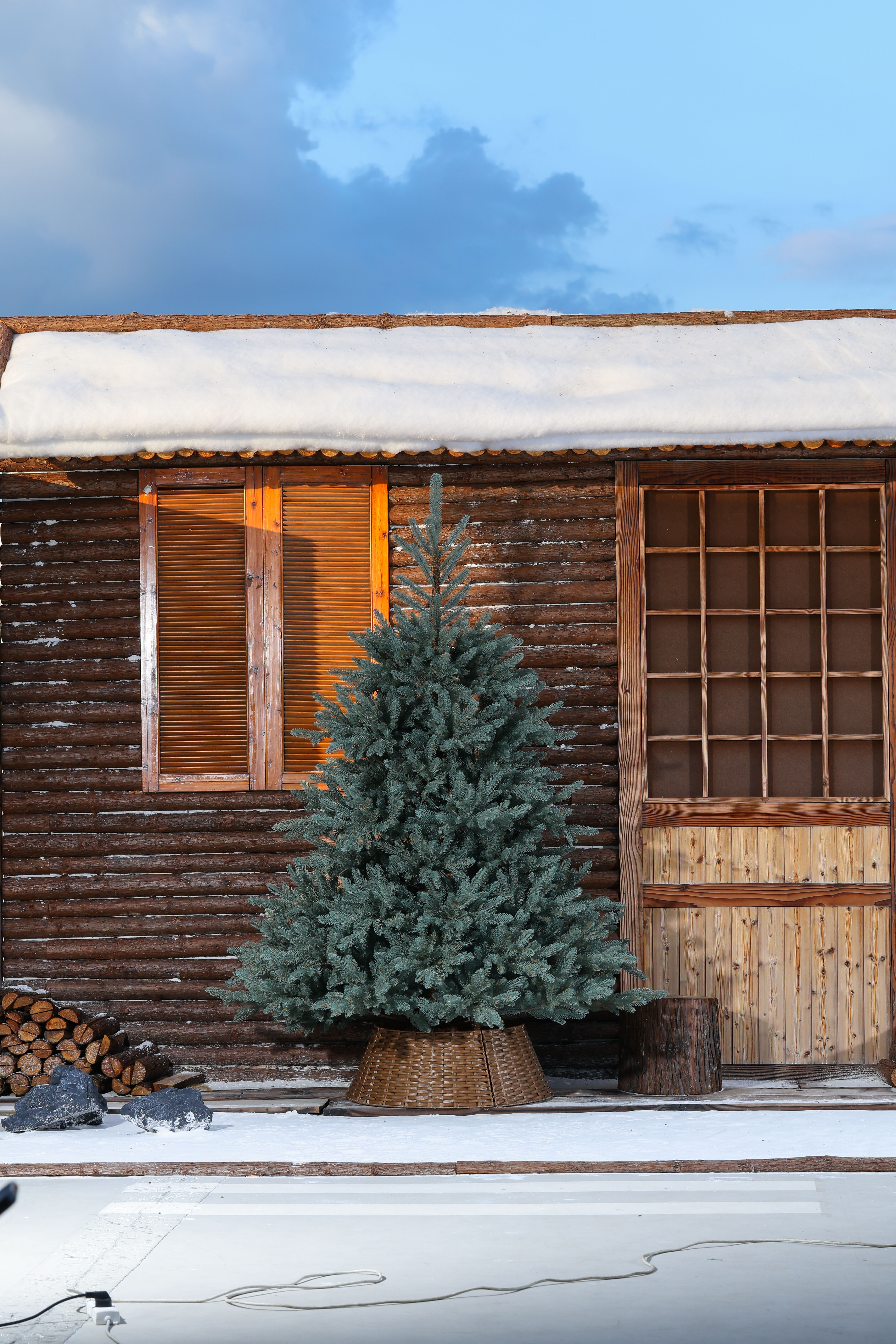 Елка искусственная литая BINOSHE Alpine Blue 240 см - фото 1