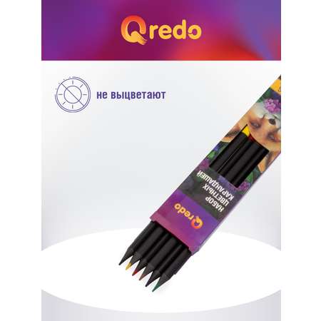 Карандаши цветные Qredo 6 шт.