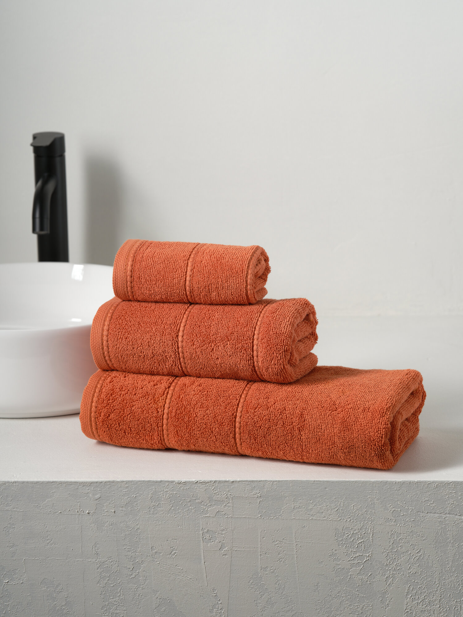 Изображение товара Комплект махровых полотенец Ночь Нежна из 100% хлопка 3 шт