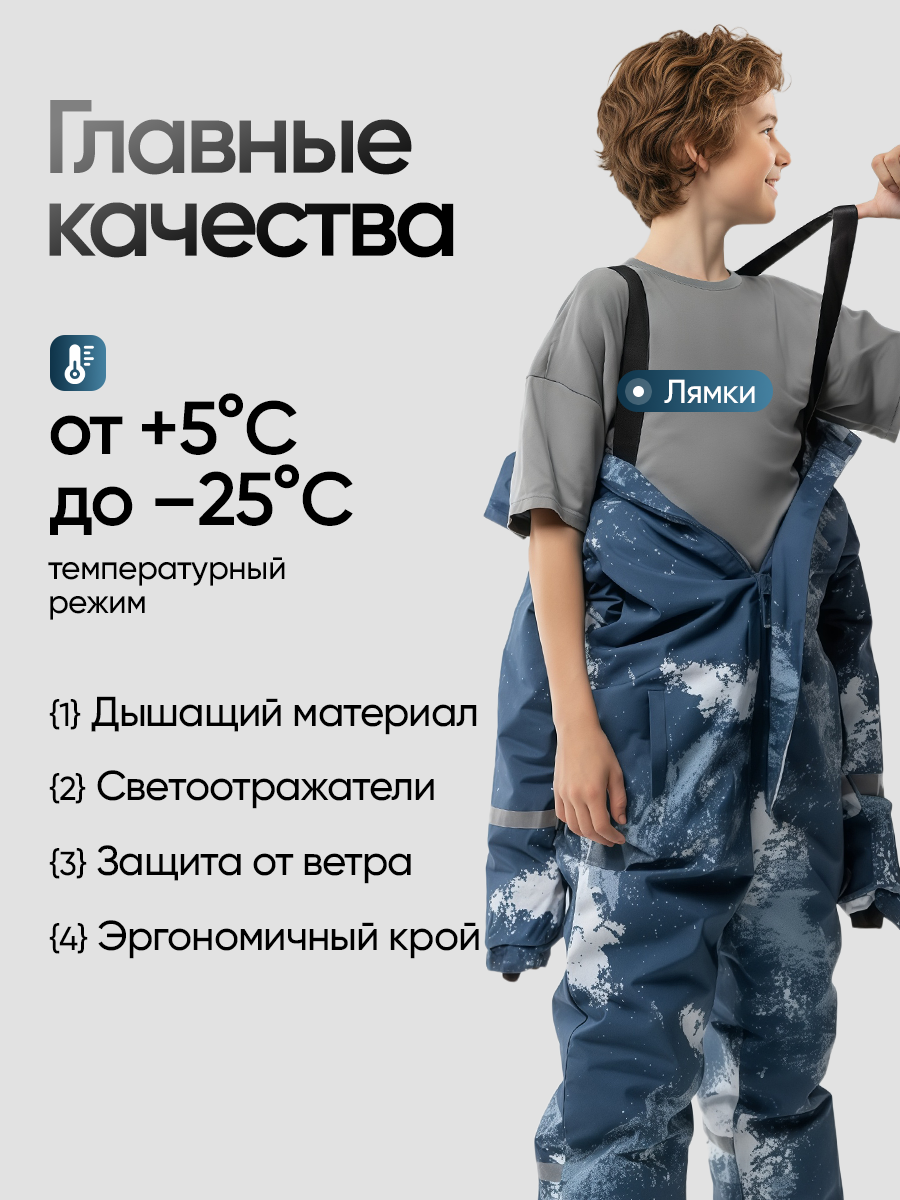 Комбинезон Saimaa GLO-12 синий с белым - фото 3