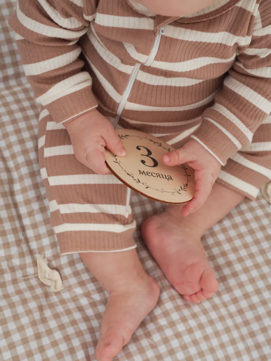 Комбинезон 3 шт Супер Пупс нбр/3пр/кмбнмол/таупкапибары - фото 22