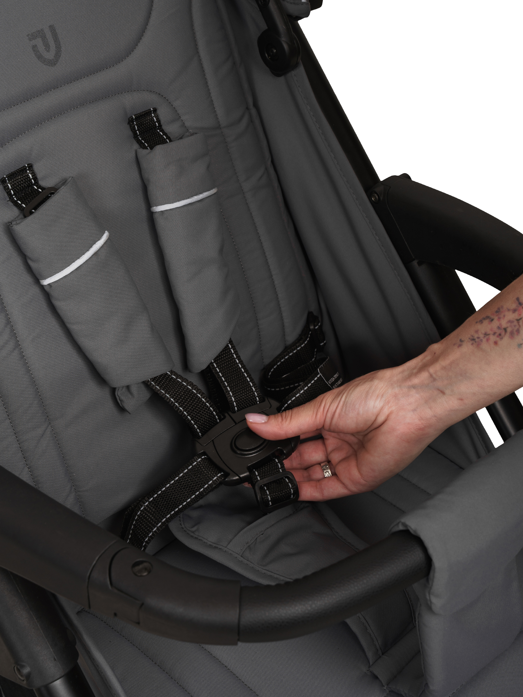 Коляска прогулочная JOVOLA Selena SL, всесезонная серый - фото 39