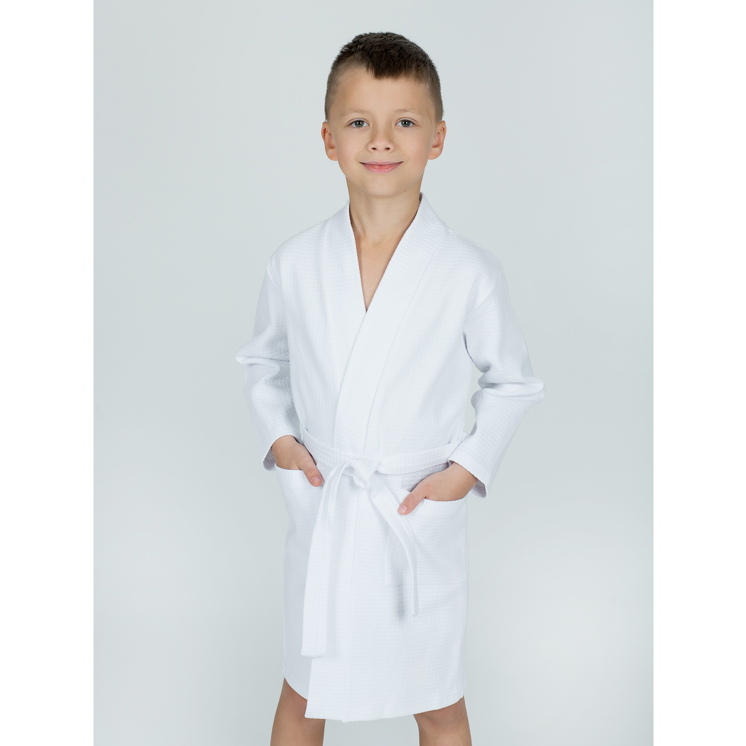 Халат KiMMi co К-1408913 белый - фото 5