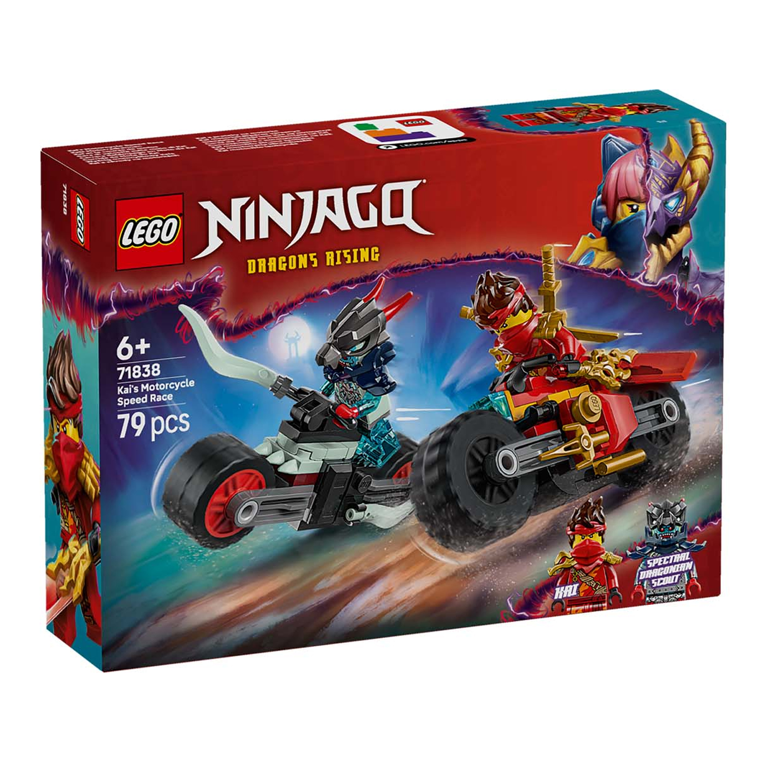 Конструктор LEGO NINJAGO Гонка на мотоцикле Кая 79 дет. - фото 2