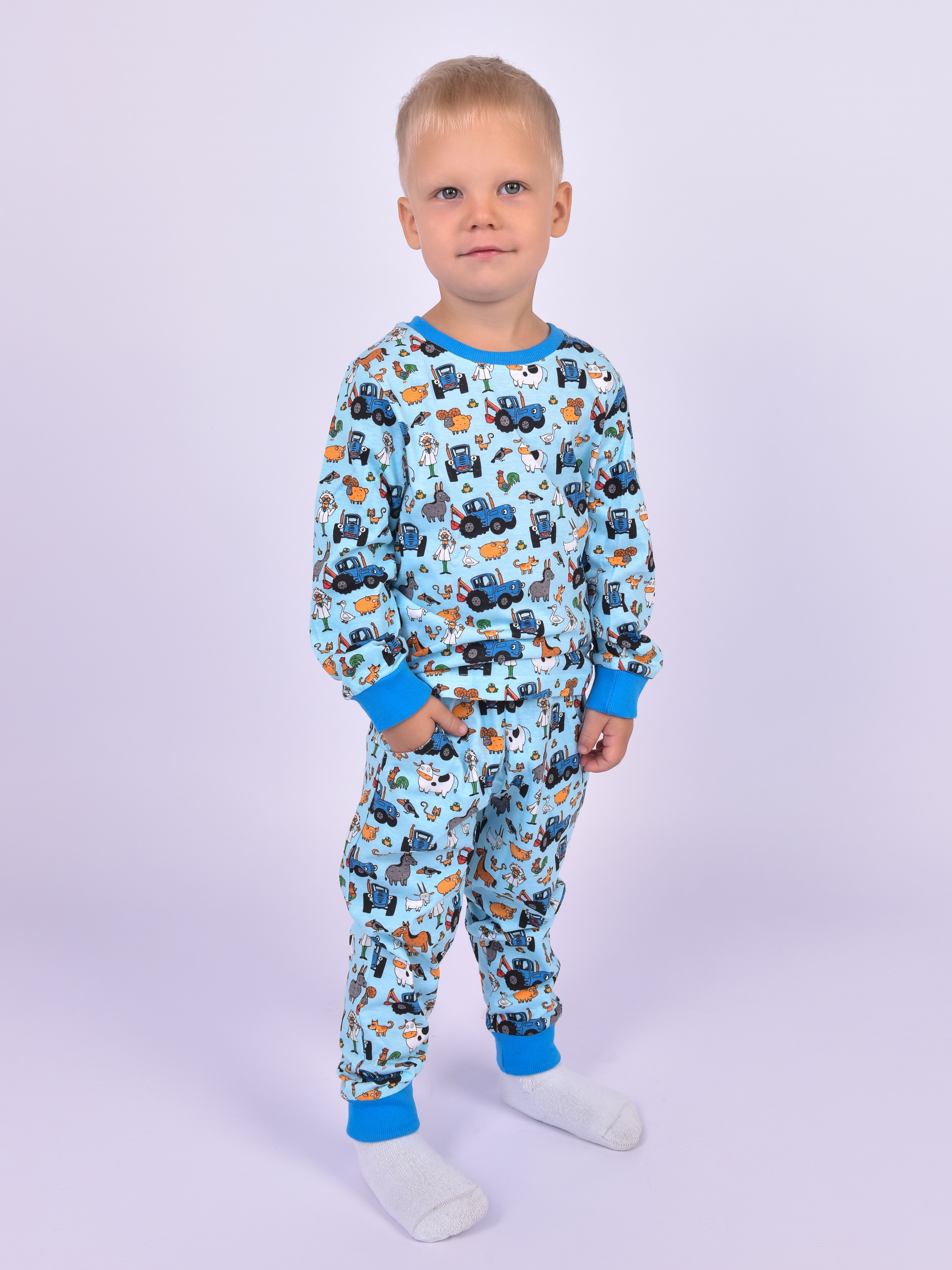 Пижама Синий трактор PAJAMAS-BT-ALL-SUMMER-BLU-M - фото 10