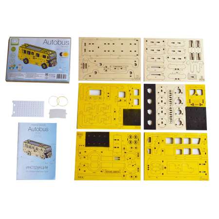 Конструктор HobbyWood Автобус деревянный
