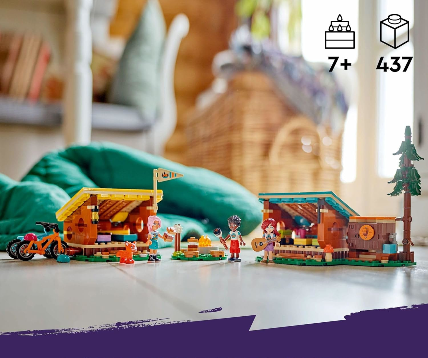 Конструктор LEGO Friends Уютные коттеджи у костра 437 дет. - фото 9