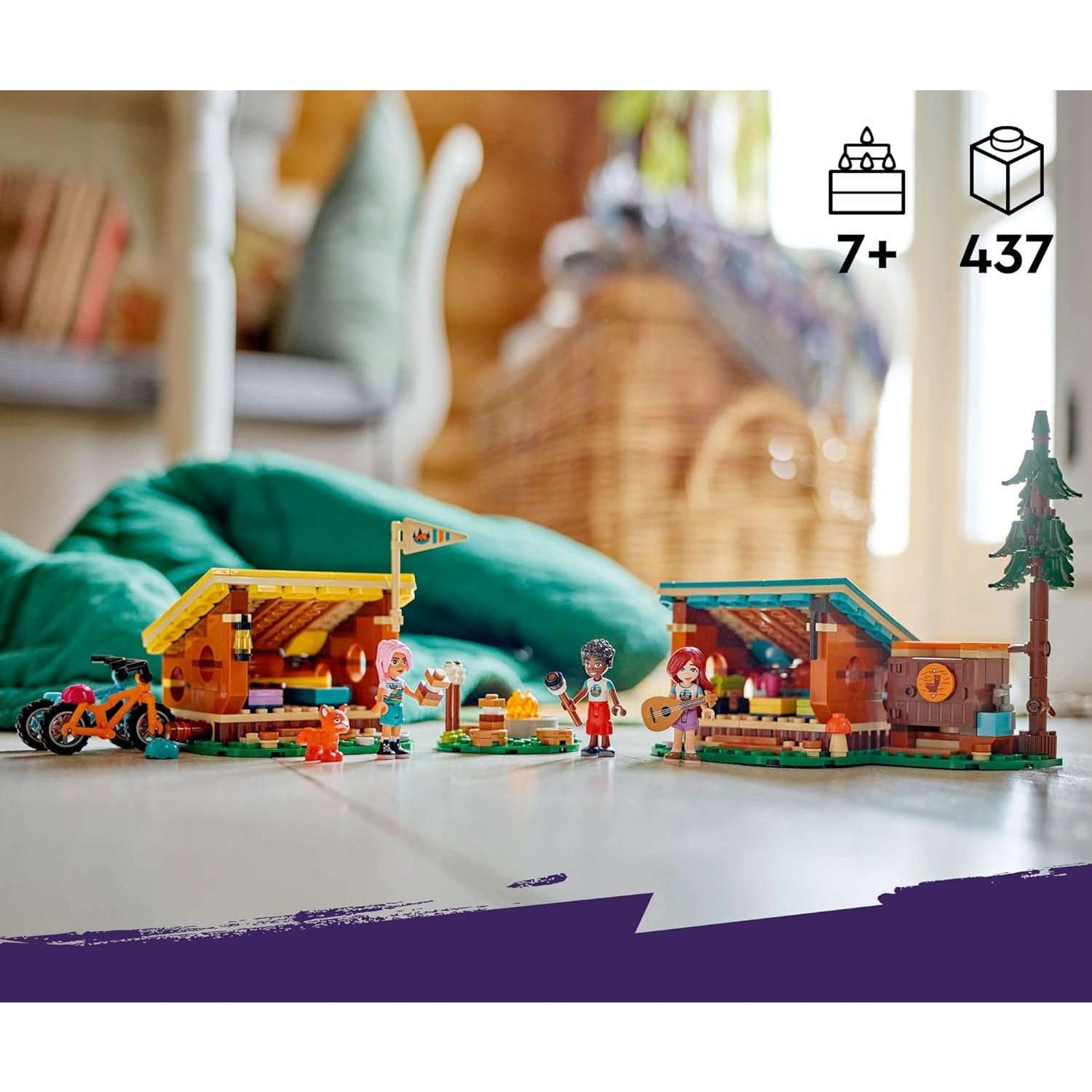 Конструктор LEGO Friends Уютные коттеджи у костра блочный - фото 9